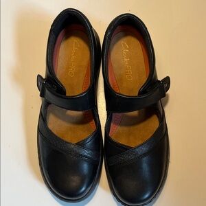 Clarks PRO Black Mary Jane Shoes